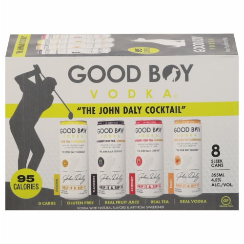 Good Boy Vodka® The John Daly Coctail Variety Pack Perspective: front