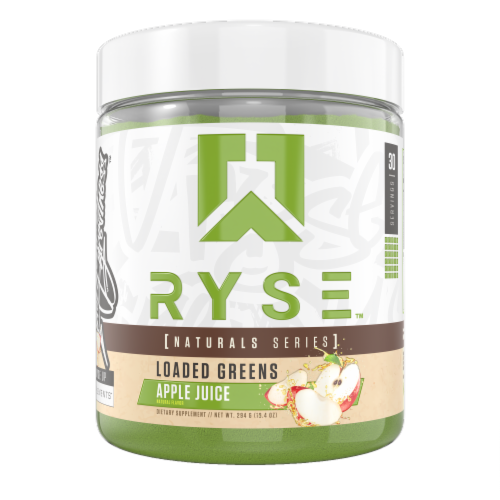RYSE™ Natural Series Loaded Greens - Apple Juice Perspective: front