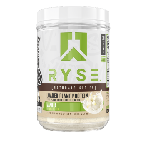 RYSE™ Supps Naturals Loaded Plant Protein 20 Serving Vanilla Perspective: front