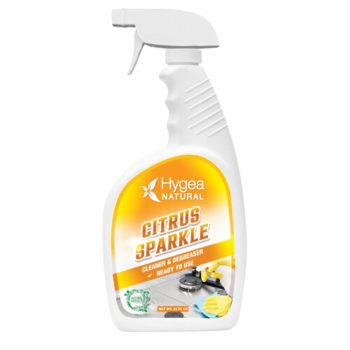 Citrus Sparkle - Natural Cleaner and Degreaser (Ready to Use) 24 oz Perspective: front