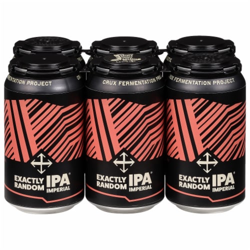 Crux® Fermentation Project Exactly Random Imperial IPA Beer Perspective: front