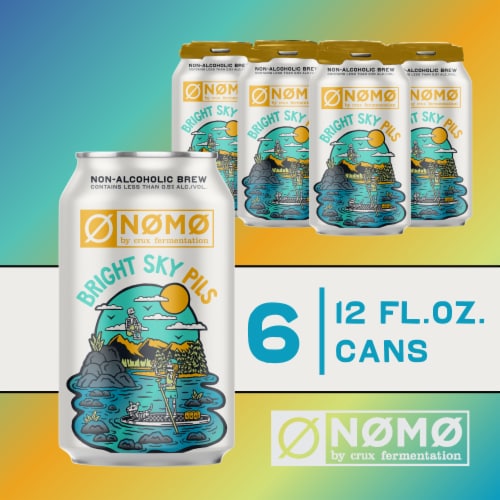 NØ MØ Non-Alcoholic Bright Sky Pils Craft Beer Perspective: front
