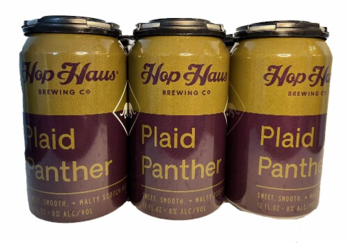 Hop Haus Brewing Plaid Panther Malty Scotch Ale Perspective: front