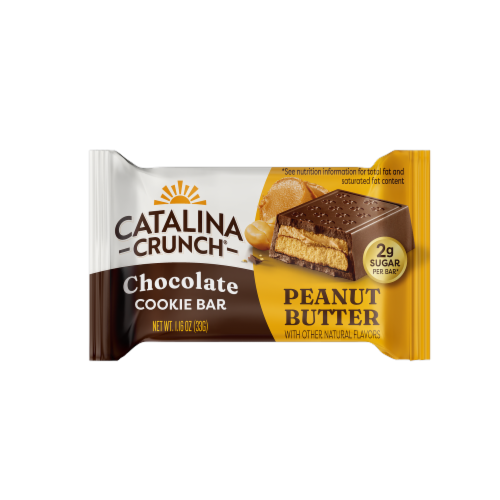 Catalina Crunch® Peanut Butter Chocolate Cookie Bar Perspective: front