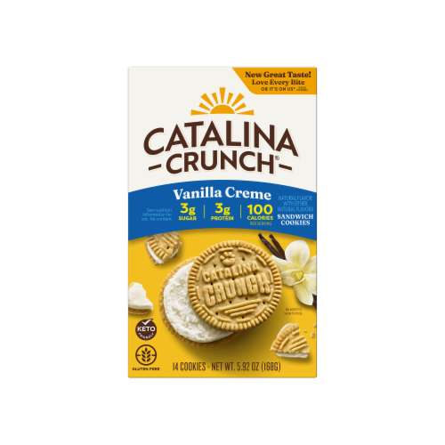 Catalina Crunch® Vanilla Creme Sandwich Cookies Perspective: front