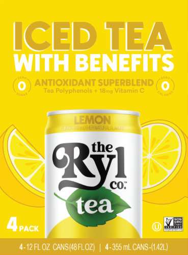 The Ryl Co.™ Zero Sugar Lemon Antioxidant Superblend Iced Tea Multipack Perspective: front