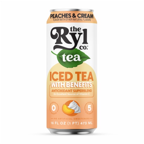 The Ryl Co.™ Peaches & Cream Antioxidant Blend Iced Tea With Benefits Perspective: front