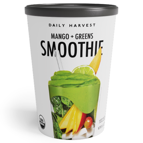 Daily Harvest Mango + Greens Frozen Smoothie Perspective: front