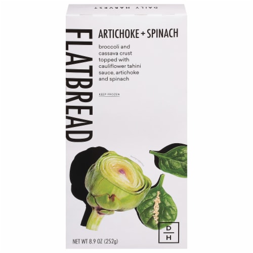 Daily Harvest Artichoke + Spinach Flatbread Perspective: front