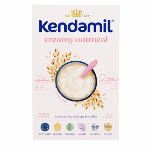 Kendamil® Creamy Oatmeal Cereal Perspective: front