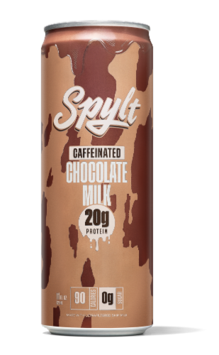 Spylt Caffeinated Chocolate Milk Can Perspective: front