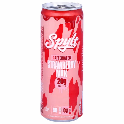 Spylt Caffeinated Strawberry Milk Perspective: front