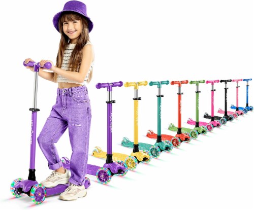 Purple scooter outlet 3 wheels