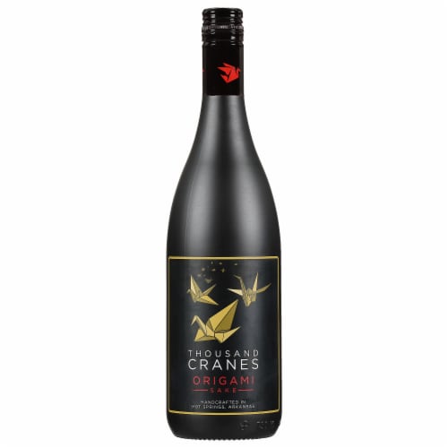 Origami Sake Thousand Cranes Perspective: front