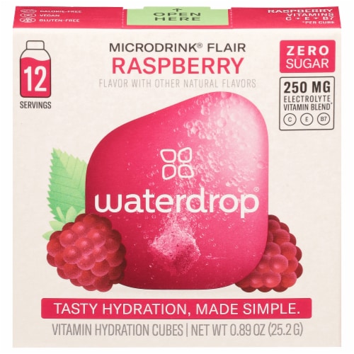 Waterdrop® Zero Sugar Microdrink® Flair Elderflower Lime Blossom Hydration Cubes Perspective: front