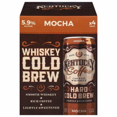 Kentucky Coffee™ Hard Mocha Cold Brew Cans Pack Perspective: front