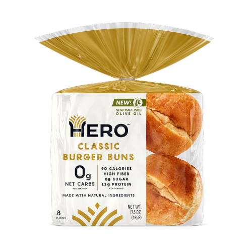 Hero™ Classic Burger Buns Perspective: front
