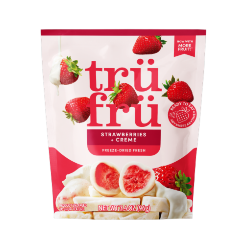 Tru Fru Freeze Dried Strawberries & Creme Perspective: front