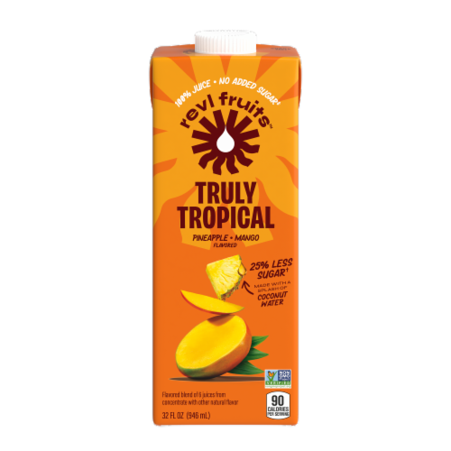Revl Fruits™ Pineapple Mango Juice Blend Perspective: front