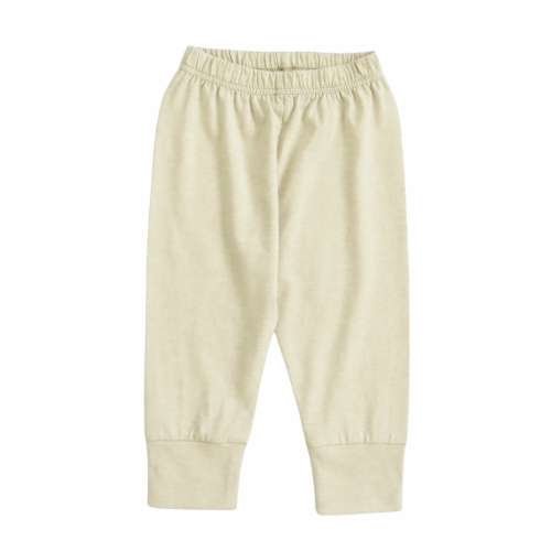 Organic Neutral Pants in Natural Undyed Cotton - Natural Perspective: front