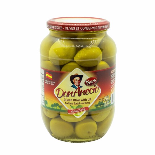 Don Anecio® Queen Olives with Pits Perspective: front