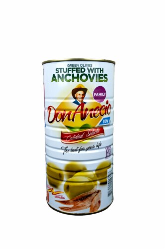Don Anecio Olives Stuffed With Anchovies Perspective: front