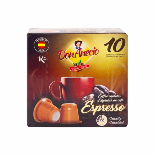 Don Anecio Coffee Pods for Nespresso Original Machines Espresso Perspective: front