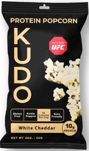 Kudo White Cheddar Popcorn Perspective: front