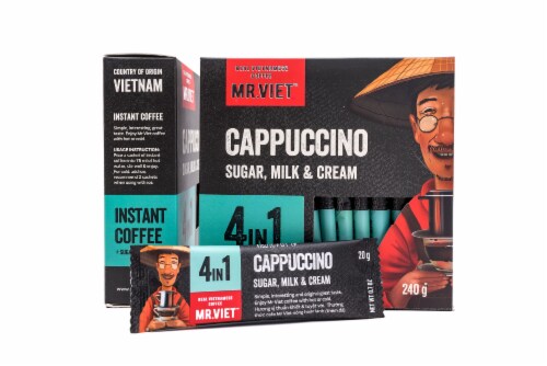 Mr. Viet Cappuccino Sugar, Milk & Cream Perspective: front
