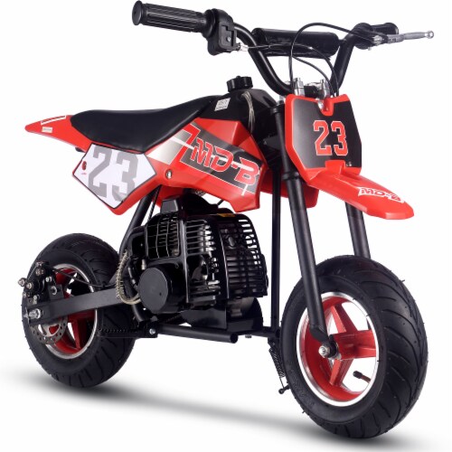 MotoTec DB 02 50cc 2 Stroke Kids Supermoto Gas Dirt Bike Red 1 Fry s Food Stores