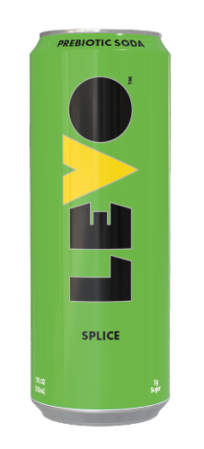 Levo™ Prebiotic Splice Soda Can Perspective: front