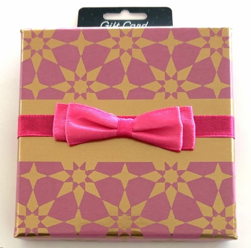Surface Packaging Gold Foil Square Gift Card Holder Box Perspective: front