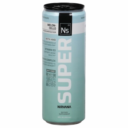 Nirvana Super™ Melon-Cello Infused Super Seltzer Perspective: front