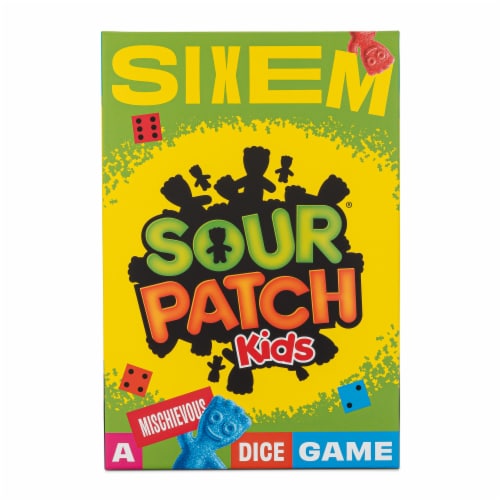 Sixem Sour Patch Kids Dice Game Perspective: front