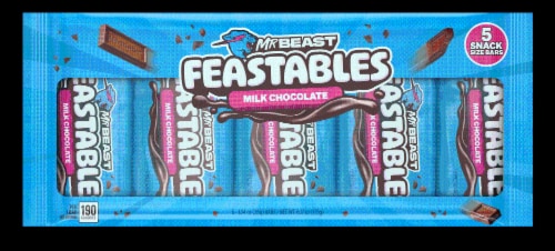 MrBeast Feastables Milk Chocolate Candy Bars Multipack Perspective: front