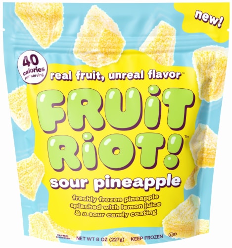 Fruit Riot! Sour Frozen Pineapple, 8 oz - Harris Teeter