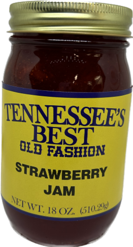 Tennessee's Best Old Fashioned Strawberry Jam Perspective: front