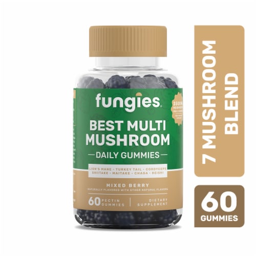 Fungies® Best Multi Mushroom Daily Gummies Perspective: front
