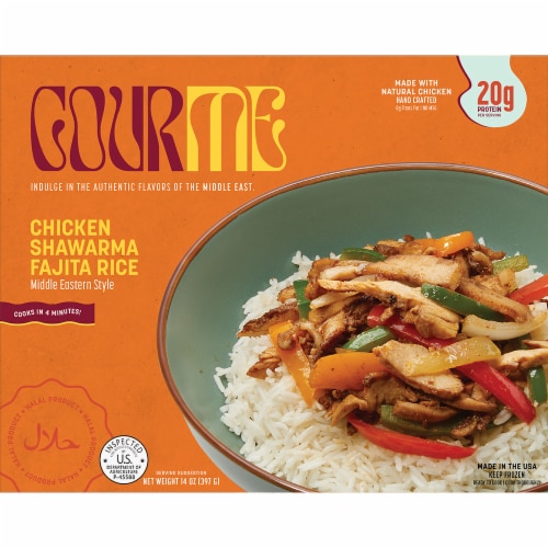 GourMe Chicken Shawarma with Fajita Rice Perspective: front