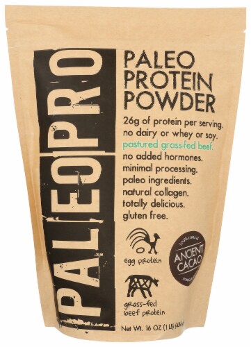 Paleo Pro Ancient Cacao Protein Powder Perspective: front