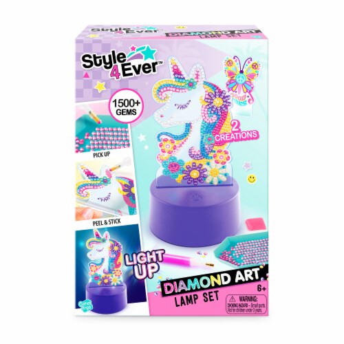Style 4 Ever™ Diamond Art Lamp Set Perspective: front