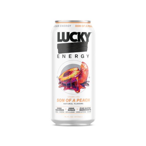 Lucky™ Energy Sparkling Son Of A Peach Perspective: front