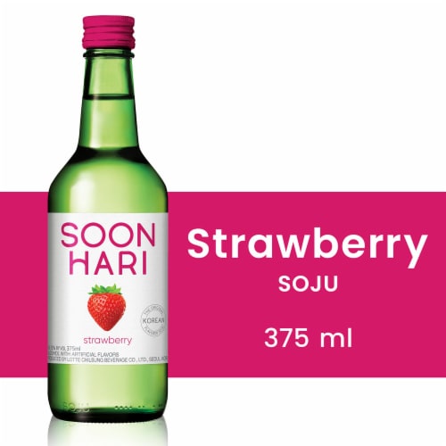 Soonhari Strawberry Soju Perspective: front