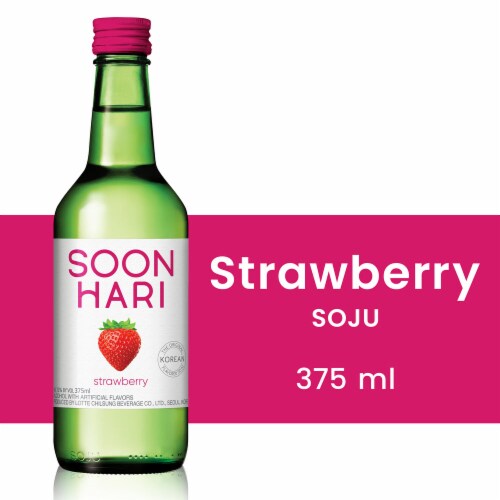 Soonhari Strawberry Soju Perspective: front