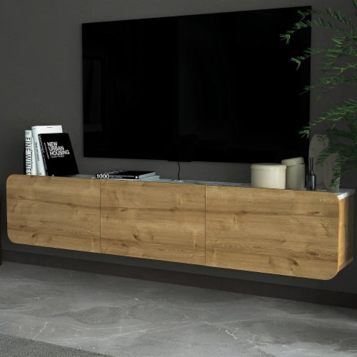 Modern Atelier Mobili Floating Tv Stand Versatile Wall Mounted Entertainment Center For Tv 1 unit Gerbes Super Markets