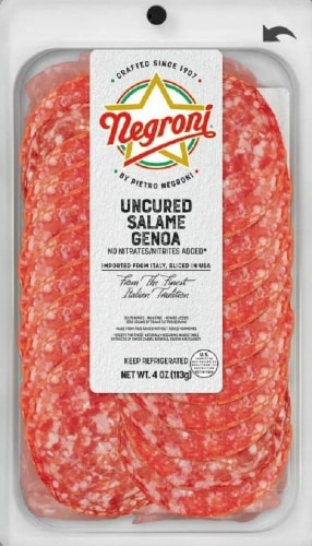 Negroni® Uncured Salame Genoa Perspective: front