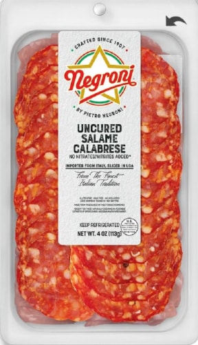 Negroni® Uncured Salame Calabrese Perspective: front