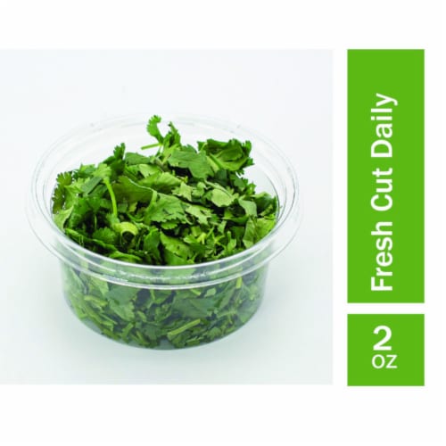 Fresh Cut Chopped Cilantro Perspective: front