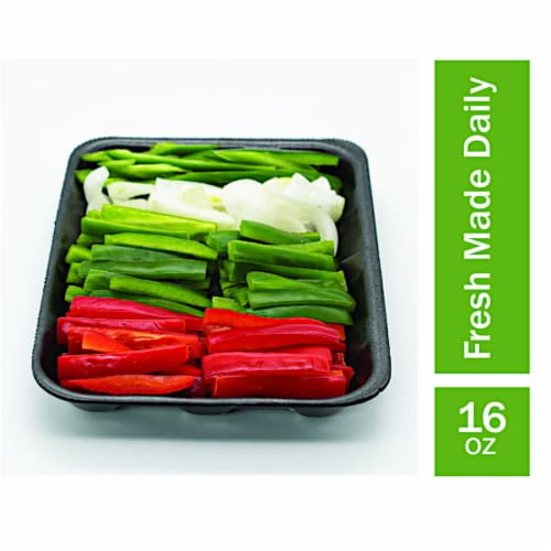 Fresh Cut Fajita Mix Large Tray Perspective: front