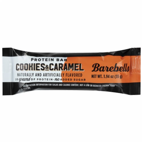 Barebells Cookies & Caramel Protein Bar Perspective: front